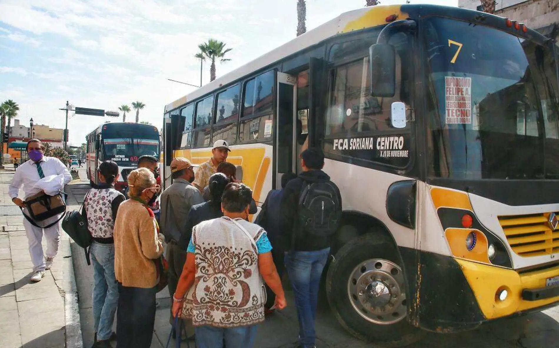 Transporte público camiones